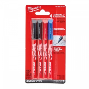 Marker color cu vârf subțire INKZALL™, pachet 4 buc