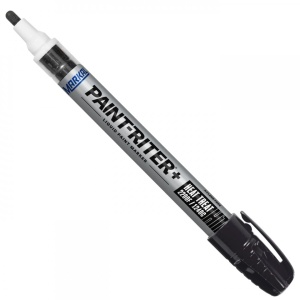 Marker cu vopsea lichida, PAINT RITER HEAT TREAT 1204°C, negru