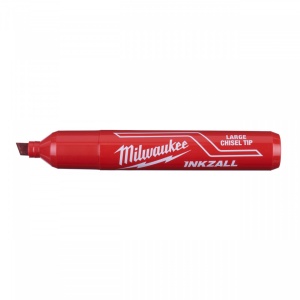 Marker INKZALL™ roșu cu vârf lat - mărimea L