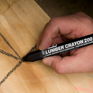 Marker vopsea solida LUMBER CRAYON 200, galben - Img 2