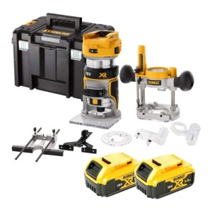 Masina de frezat DeWalt DCW604P2, 18V XR 2x5 Ah, brushless, 8mm - Img 1
