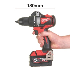 Mașină de găurit si insurubat cu acumulator Milwaukee M18 BLDD2-502X, cuplu 82 Nm, livrata cu acumulatori, valiza - Img 10