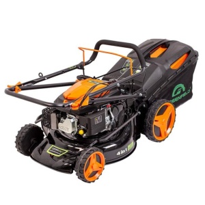 Masina de tuns gazonul pe benzina Greenfield G-MTG461ARW-T6, 3.46 cp, 146 cmᶟ, 457 mm, 7 trepte taiere, 60 l sac colector - Img 6