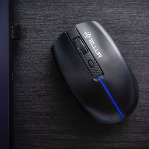 Mouse wireless Tellur, Silent Click, Negru - Img 3