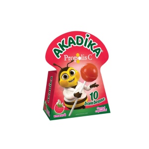 Multivitamine Akadika Propolis C Zmeură 10 buc/cut