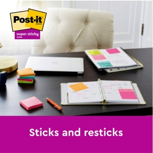 Notes adeziv Super Sticky 76 x 76 mm 90 file x 5 culori asortate Post-It 3M - Img 6