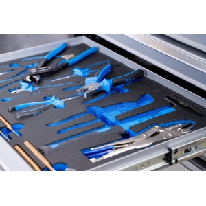 Organizator pentru carucior BGS, 17 scule: clesti, ciocane, punctatoare, 3/3 sertar - Img 4