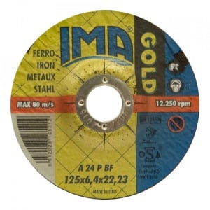 Pachet 25 discuri polizat metal IMA ABRAZIVI 125x6.4 mm