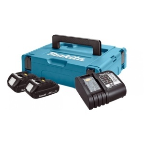 Pachet acumulatori Makita LXT - 2xBL1815N + DC18SD + MAKPAC1