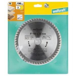 Panza pentru fierastrau circular Wolfcraft 6634000, diametru 190 mm, diametru interior disc 30 mm, latime taiere 2.6 mm, 56 dinti, seria orange. - Img 2