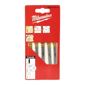 Pânze tăieri curate și fără așchii Milwaukee 75 x 4 mm T 101 D - 5 bucati - Img 2