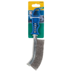 Perie de sarma de mana Wolfcraft 2715000, 265 mm, otel, maner plastic - Img 5
