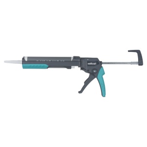 Pistol mecanic pentru silicon Wolfcraft MG 400, maner Ergo, 180 kgf - Img 3