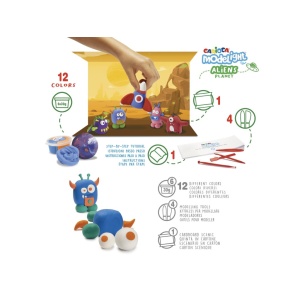 Plastilină ModeLight Maxi PlayBox Carioca - Img 2