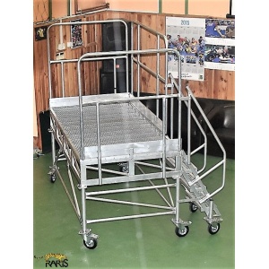 Platforma mobila RARIS, aluminiu, cu podina extinsa, la 60°, Gmax = 400 kg, tip P2M60 - Img 7