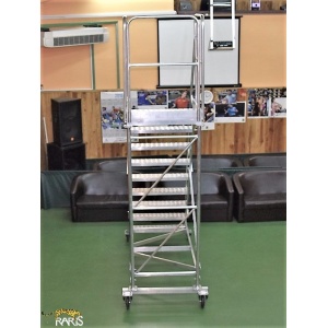 Platforma mobila RARIS, aluminiu, la 60°, baza rigidizata, roti cu frana, Gmax=200 kg, tip PN60 - Img 6