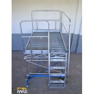 Platforma RARIS la 60°, mobila, rigidizata, baza otel, structura aluminiu,cu podina extinsa, tip PBE - Img 4