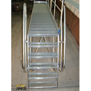Platforma RARIS la 60°, mobila, rigidizata, baza otel, structura aluminiu, cu podina lunga, tip PBL - Img 3
