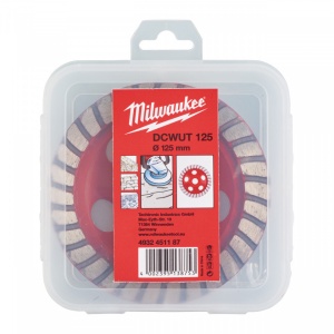 Platou diamantat Milwaukee DCWUT 125, viteza TURBO, pentru polizat beton
