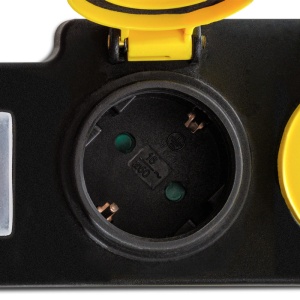 Prelungitor cu capace de protectie si comutator, 3 prize, 3x1.5mm / 2m, 230V, Trotec, tip PVP3 - Img 8