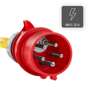 Prelungitor trifazat profesional cu inversor de faza, 25 kW, 20m - Img 5