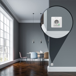 Priză de perete WiFi Tellur Smart, 3000W, 16A, alb - Img 7
