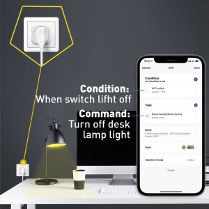Priză WiFi Tellur Smart, monitorizare consum, 3680W, 16A, alb - Img 4