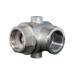ProGARDEN Racord hidrofor cu supapa de sens, 5 cai, FE1"xFI1"xFI1"xFI1/4"xFI1/4", inox - Img 3