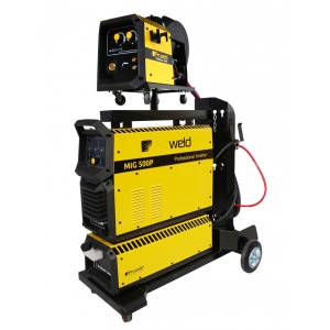 ProWELD MIG 500P invertor sudare MIG/MAG profesional, racire cu lichid, derulator detasabil, sudura aluminiu