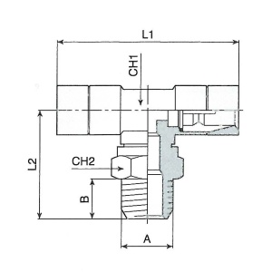 Racord automat push-in dublu Fiac tip T cu filet 1/8", pentru furtun de 6mm - Img 2