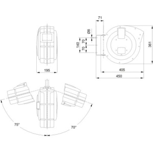 Rola cu furtun pentru aer comprimat, 15m Bahco BPHRC1015, 15 bar - Img 6