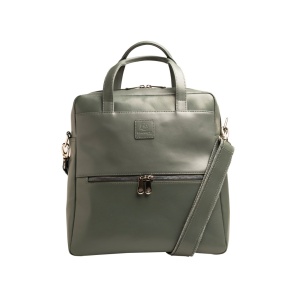 Rucsac din piele laptop 14" Exactive Lady Exacompta 17236E, gri - Img 1