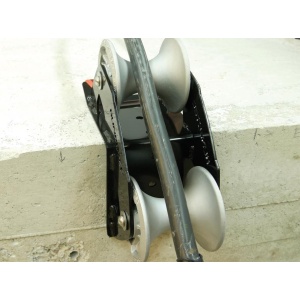 RUNPOTEC, Ghidaj cablu cu 2 role, 90 grade, Ø rola 130 mm, Ø max cablu 100 mm, max 1500 kg - Img 5