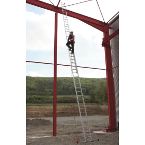 Scara culisanta cu sfoara, din aluminiu Stabilo 2x24 trepte - Img 2