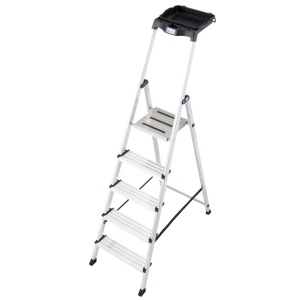 Scara Monto "Secury" cu MultiGrip System dubla cu trepte pe o parte, 5 trepte - Img 1