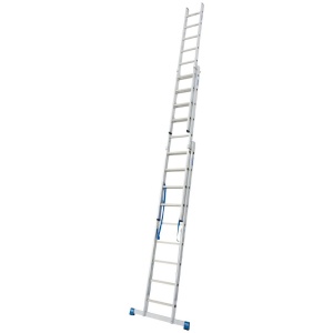 Scara multifunctionala din aluminiu Stabilo, 3x9 trepte, cu functie de egalizare - Img 5