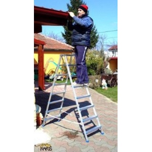 Scara platforma aluminiu RARIS dubla evazata tip 2A - Img 2