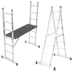 Scara / schela mobila Corda, aluminiu, 7 trepte - Img 1