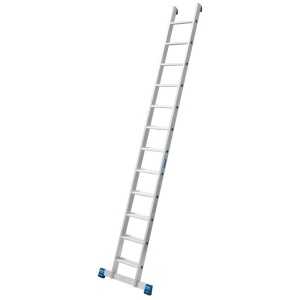 Scara simpla din aluminiu cu trepte late STABILO, 12 trepte - Img 1