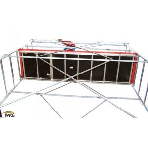 Schele RARIS, profesionale, mobile, din aluminiu, cu suprafata podina 1,6x1,4 m, Hlucrumax: 4,3-14,3 m, tip W1,6 - Img 7