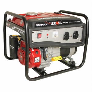 SENCI, Generator curent SC 3500 Lite, Putere maxima 3 kW, 230V, AVR, motor benzina - Img 2