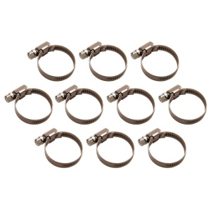 Set 10 coliere BGS INOX, pentru furtune Ø 30 - Ø 45 mm