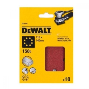 Set 10 foi abrazive DeWalt DT3005, 115 x 140 mm, G150 - Img 2