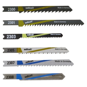 Set 10 panze pentru fierastrau pendular Wolfcraft 2356000, prindere in U, taiere universala, adancime taiere 1 - 3 / 3 - 10 / 20 / 35 / 50 mm - Img 1