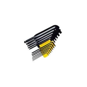 Set 12 chei Stanley imbus lungi, cap sferic L 1/16"-3/8" - Img 1