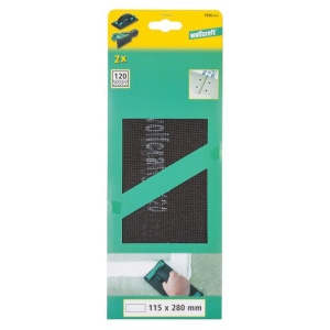 Set 2 foi abrazive Wolfcraft 1996000, pentru rigips, Gr. 120, 115x280 mm - Img 3