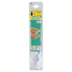 Set 2 panze fierastrau sabie Wolfcraft 2678000, pentru lemn de esenta tare, lemn cu cuie, materiale plastice, 150 mm - Img 2