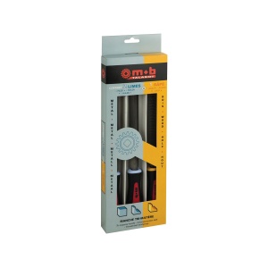 Set 2 pile si 1 raşpel cu maner MOB - 200 mm S
