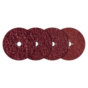 Set 20 discuri de slefuire din pasla Wolfcraft 2455000, Gr. 24-100, D 125 mm - Img 1