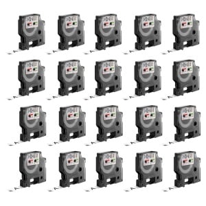 Set 20 x Etichete standard 12mm x 7m negru alb DYMO LabelManager D1 S0720530 45013